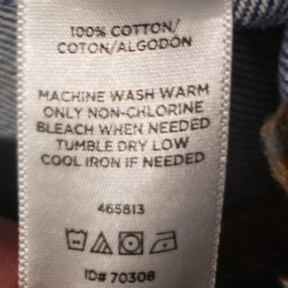 Loft Denim Blue Jean Mini Skirt Button Front 100% Cotton Pockets Size 4 - Picture 6 of 7